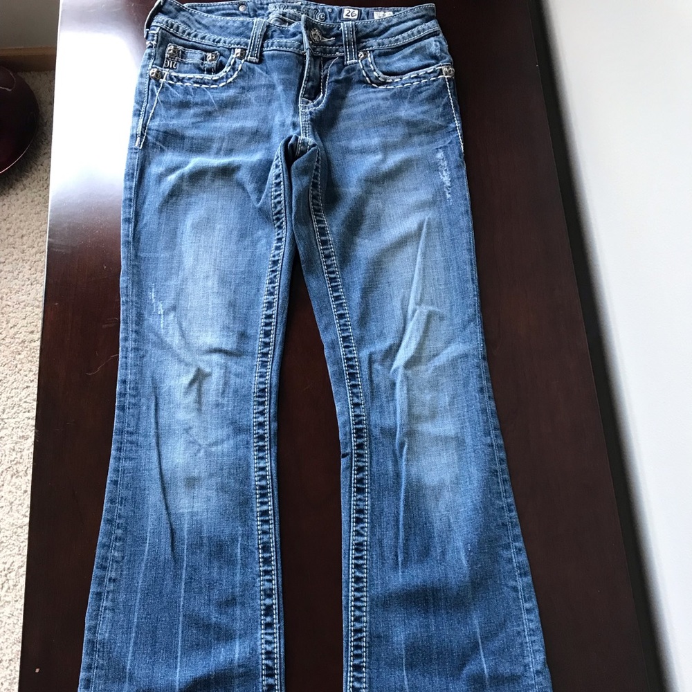 Miss Me Studded Blue Jeans Size 26